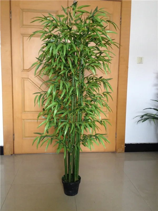 Bamboo Tree Screen Potted Artificial Fake Plant Room Divider Home Decor