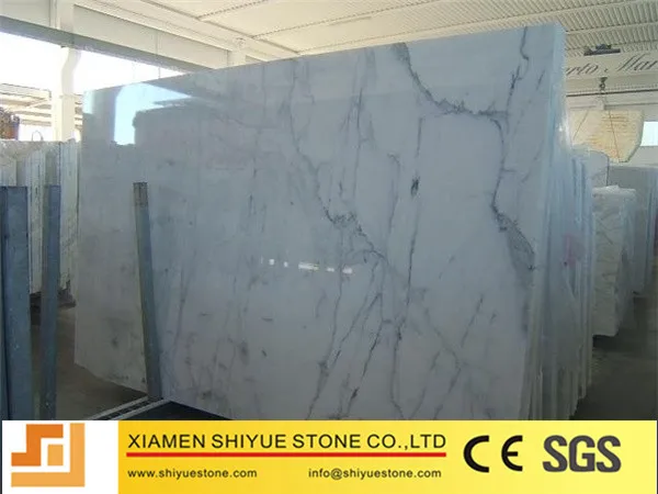 statuario white marble slab