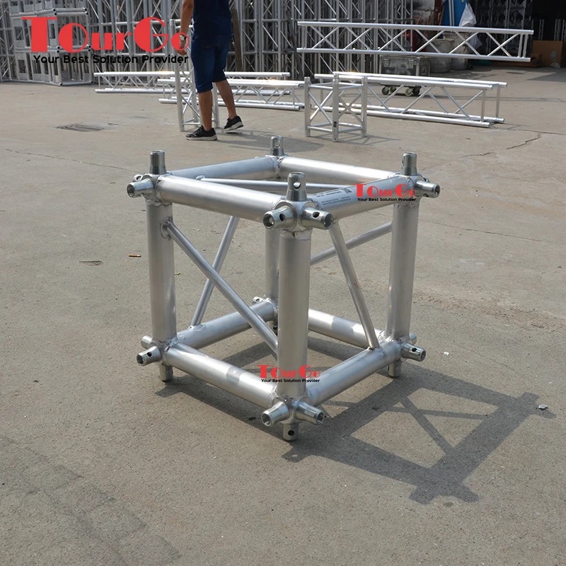 Heavy Duty Portable 400mm Aluminum Spigot Truss System with TUV Certification for Stage Lighting Exhibit Booth