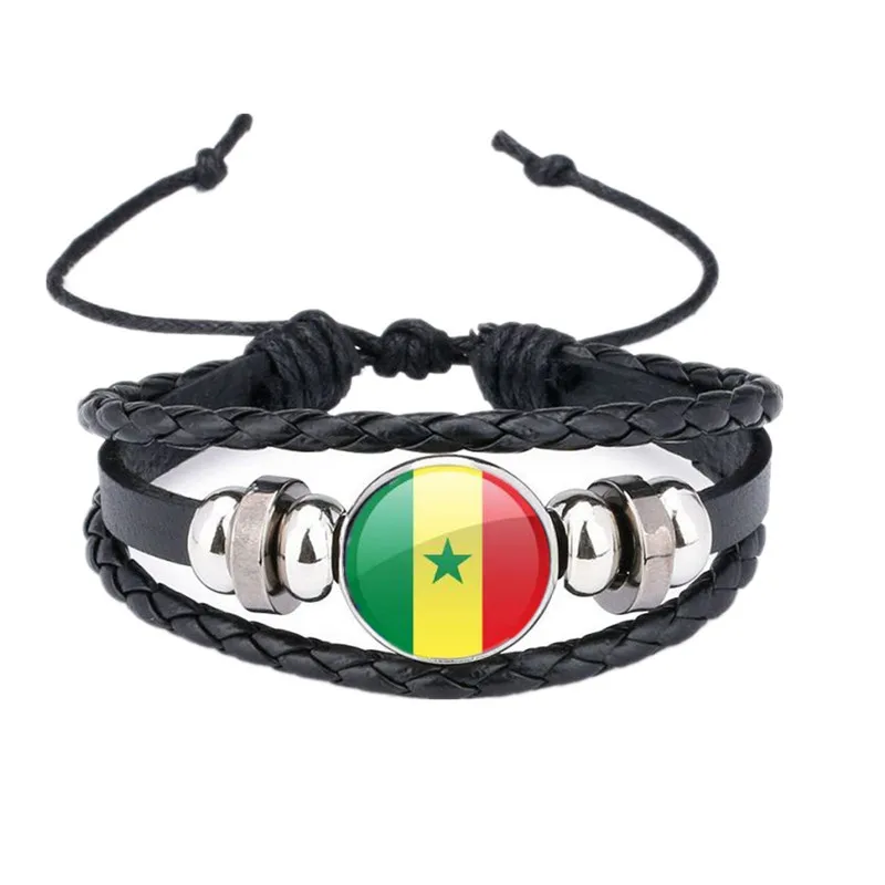 Wholesale 32 countries DIY World Cup Bracelet Multi-layer fans braided Leather Bracelet
Wholesale 32 countries DIY World Cup Bracelet Multi-layer fans braided Leather Bracelet
