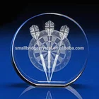 Laser Engraved 3d Laser Engraving Crystal Glass Award Souvenir for Decoration
