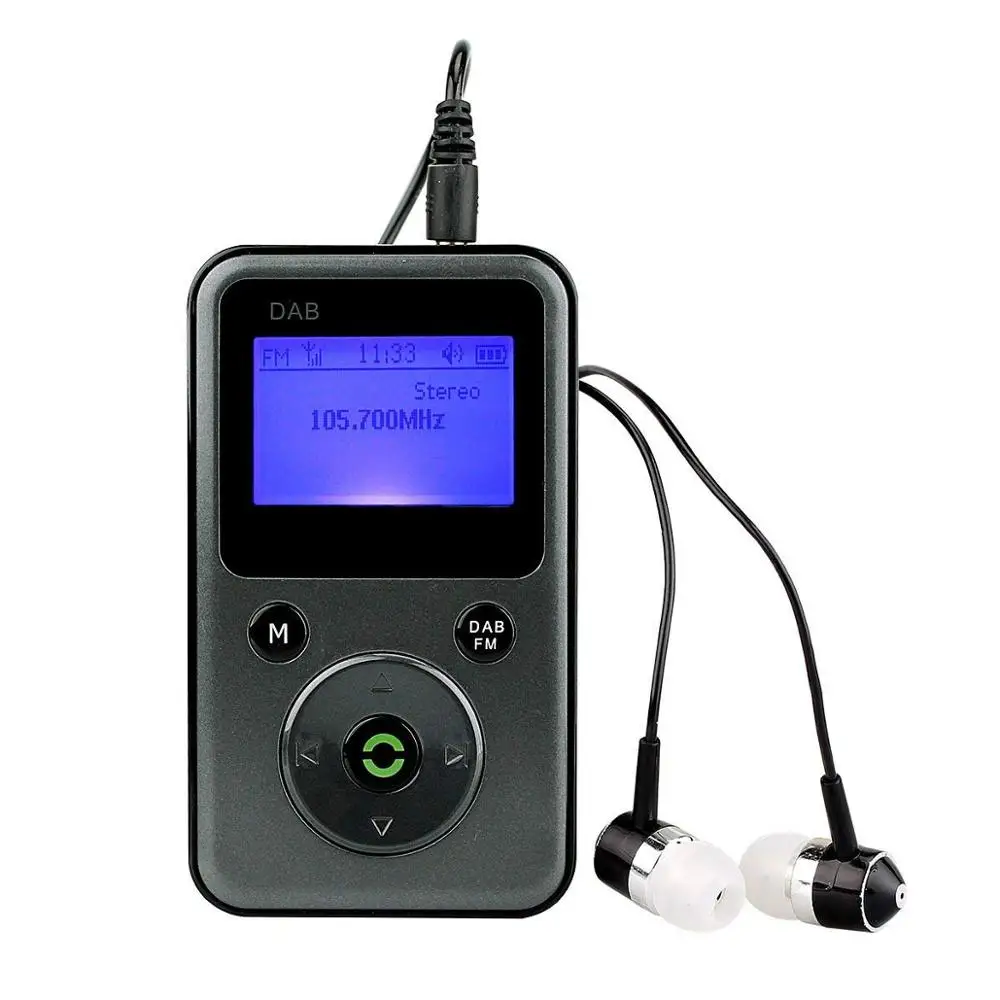 DAB Radio, DAB/FM rechargeable mini broadcast portable digital radio with USB, Black
DAB Radio, DAB/FM rechargeable mini broadcast portable digital radio with USB, Black