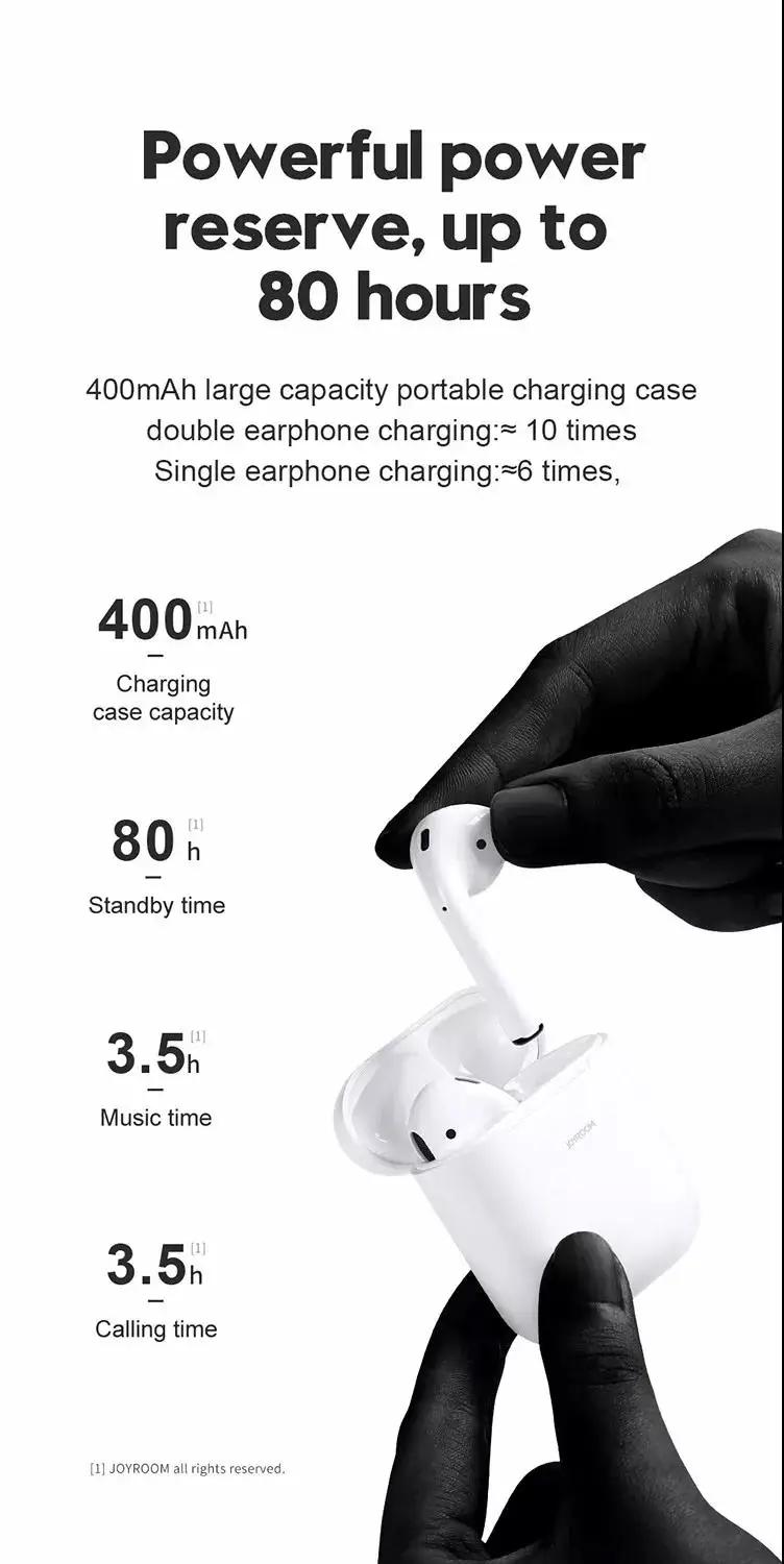 joyroom jr-t03s tws wireless earbuds waterproof wireless earbuds - ANKUX.COM