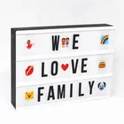 Replaceable letters led lightbox advertising light cinema box