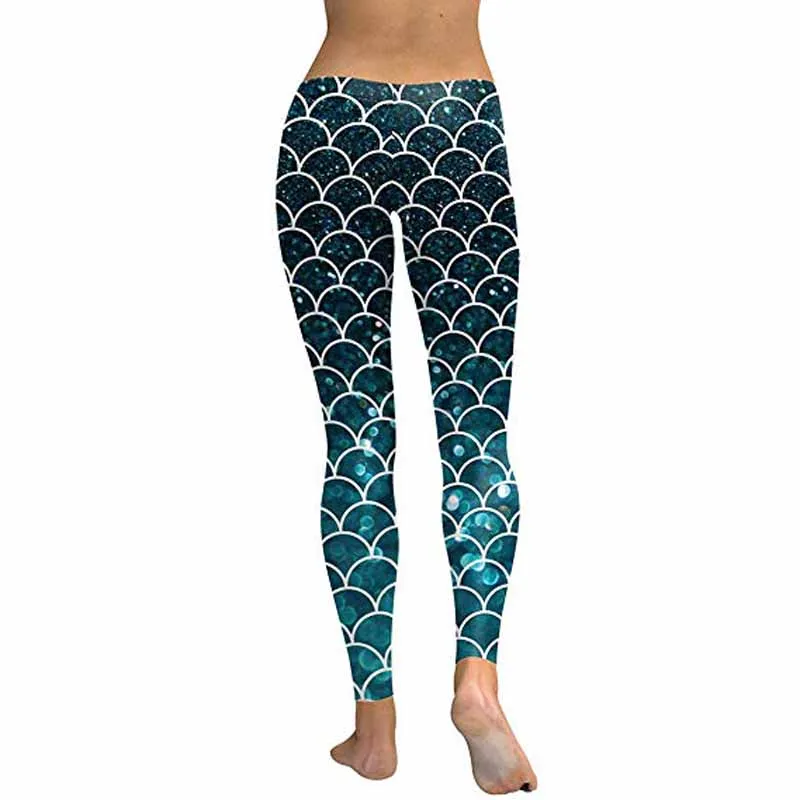 Women High Waist Yoga Pants Fish Scale Printing Bottom Leggings Casual Fitness Running Trousers Skinny Elastic Jeans
Women High Waist Yoga Pants Fish Scale Printing Bottom Leggings Casual Fitness Running Trousers Skinny Elastic Jeans