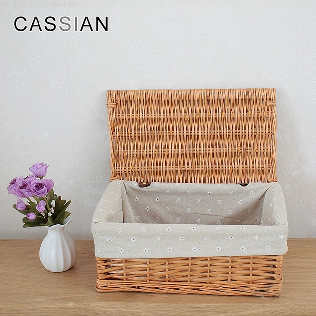 wicker storage baskets with lids wholesale, baskets suppliers