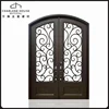 /product-detail/exterior-arched-wrought-iron-entry-door-with-tempered-glass-60781293426.html