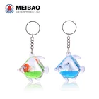 2018 New arrival floating keyring liquid keychain Good Quality