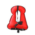 210 Denier Nylon TPU Coating Neoprene Edge Inflatable Diving Life Safety Jackets swim vest