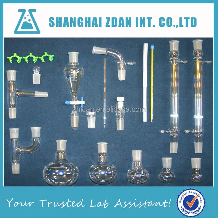 Glass Chemistry Laboratory Glassware Kits For Synthesis