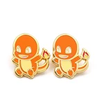 Good reputation custom metal reusable fire dragon pokemon pin badge