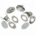 Silver Tone Alloy Oval Frame Kiss Clasp Closure Lock Purse Twist Turn Lock Luggage Bag Accessories Wholesales 35x33mm
