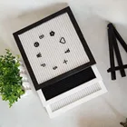 cork wood note pad 12" x 18" Oak Frame Changeable Letter Board