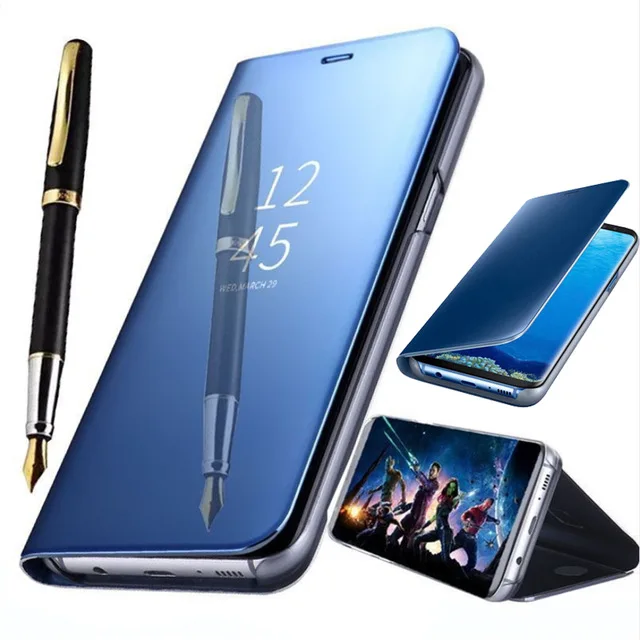 Luxury Clear View Flip Mirror Phone Case Cover For Samsung Galaxy S9 S9 Plus Case, Black blue gold silver;pink
Luxury Clear View Flip Mirror Phone Case Cover For Samsung Galaxy S9 S9 Plus Case, Black blue gold silver;pink