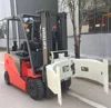 2000kg 4-Wheel New Battery Operated Electric Forklift with paper roll clamp
