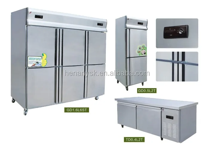 commercial 6 Door vertical cold Freezer fridge kitchen refrigerator food kitchen chiller