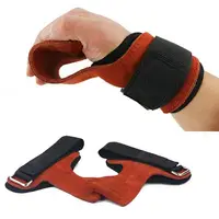 

Hot sale leather weight grip protection palm weight lifting palm protection grips