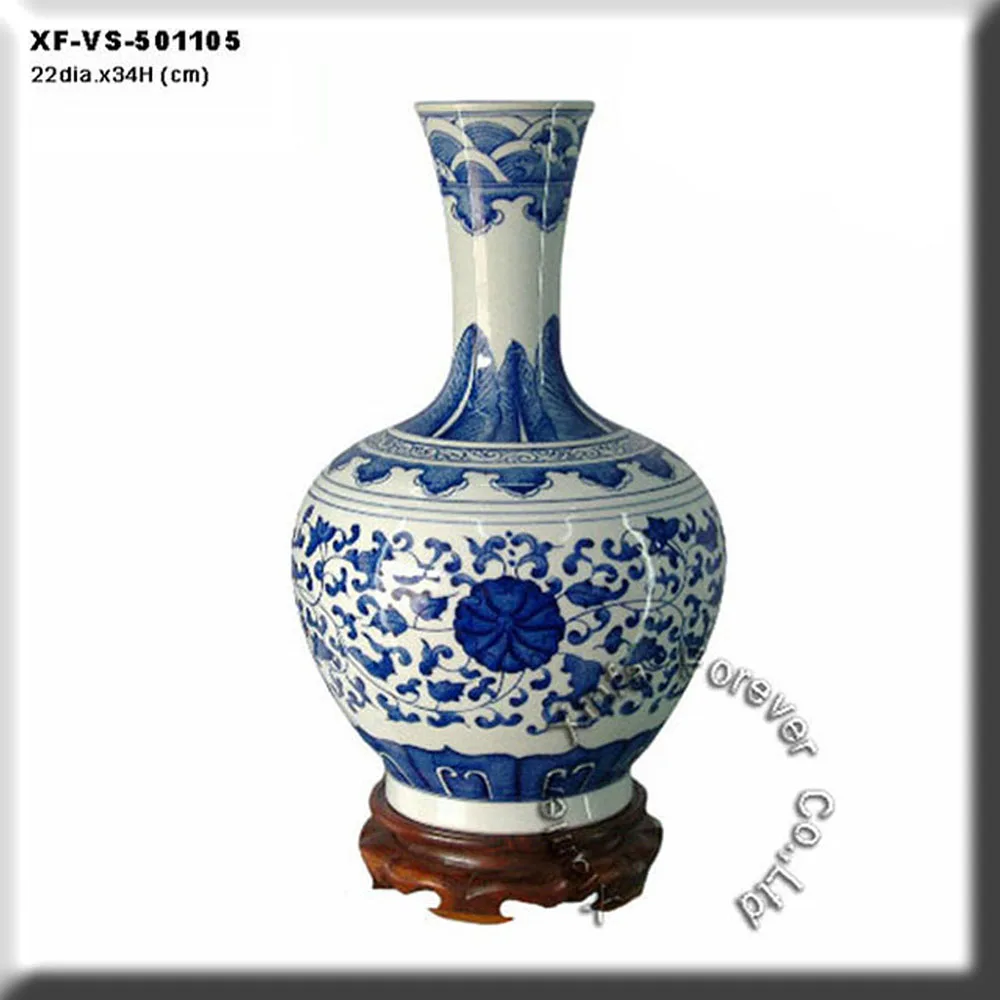 traditional ceramic and porcelain vase