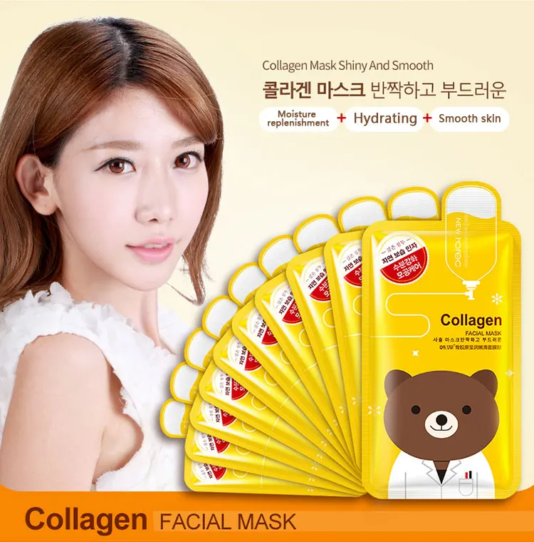 OEM/ODM Hanchan custom Collagen With Skin Care Nourishing Hydrating Moisturizing Firming and Tender fashion face mask