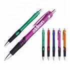 Advertising personalized wholesale rubberized black grip ball pen with customized logo for business gift