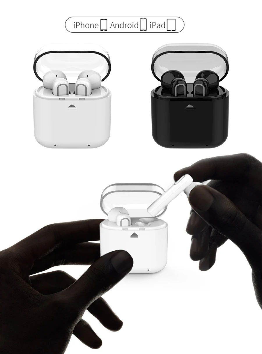 Hot Sale wireless earbuds cshidworld waterproof headphone mini in-Ear earphone earbuds with large case - ANKUX.COM