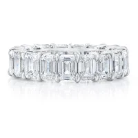 

925 silver bridal jewelry emerald cut diamond engagement wedding ring
