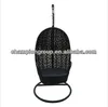 2014 Hot Sale Paradise Patio Black Rattan Leisure hanging swing chairs