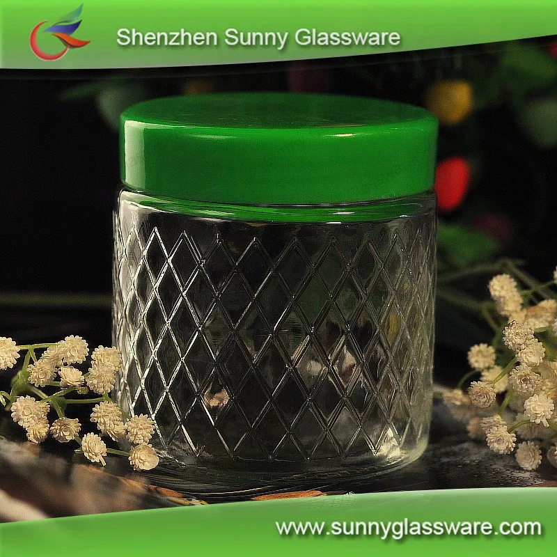 food grade Kitchen Airtight Storage glass cookie jar