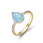 Design Round Gemstone Garnet Citrine Women Ring Natural Crystal Stone Jewelry Mounting Wholesale