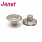 Button with Engraved Logo Anti Silver Color Form China Factory