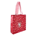 2019 New style cute cartoon cat kid gift carry shopping recyclable heat seal sack pp woven bag