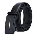 D1241 Wholesale Men Business Metal Buckle Belts Genuine Leather Automatic Belt