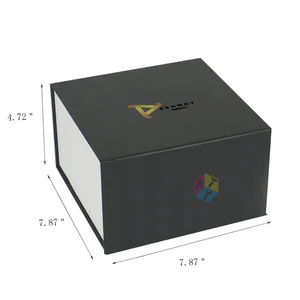 black gift paper packaging graduation cap card box