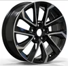 black machine multi spoke car alloy 17/18 inch auto wheels rims