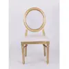 New Design Resin Louis Chair xv Luis Chair xv in Gold With Clear Back Color for Hotel Restsurant Dining