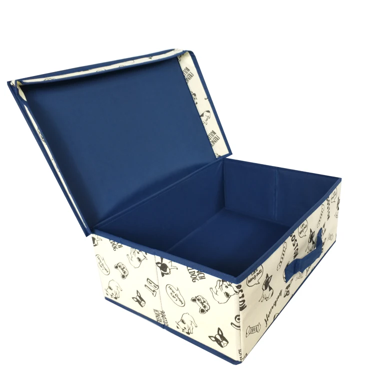 Tela Cubierta De Cartón Cajas De Almacenamiento Con Tapas - Buy De