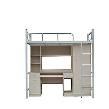 double bunk bed with wardrobe