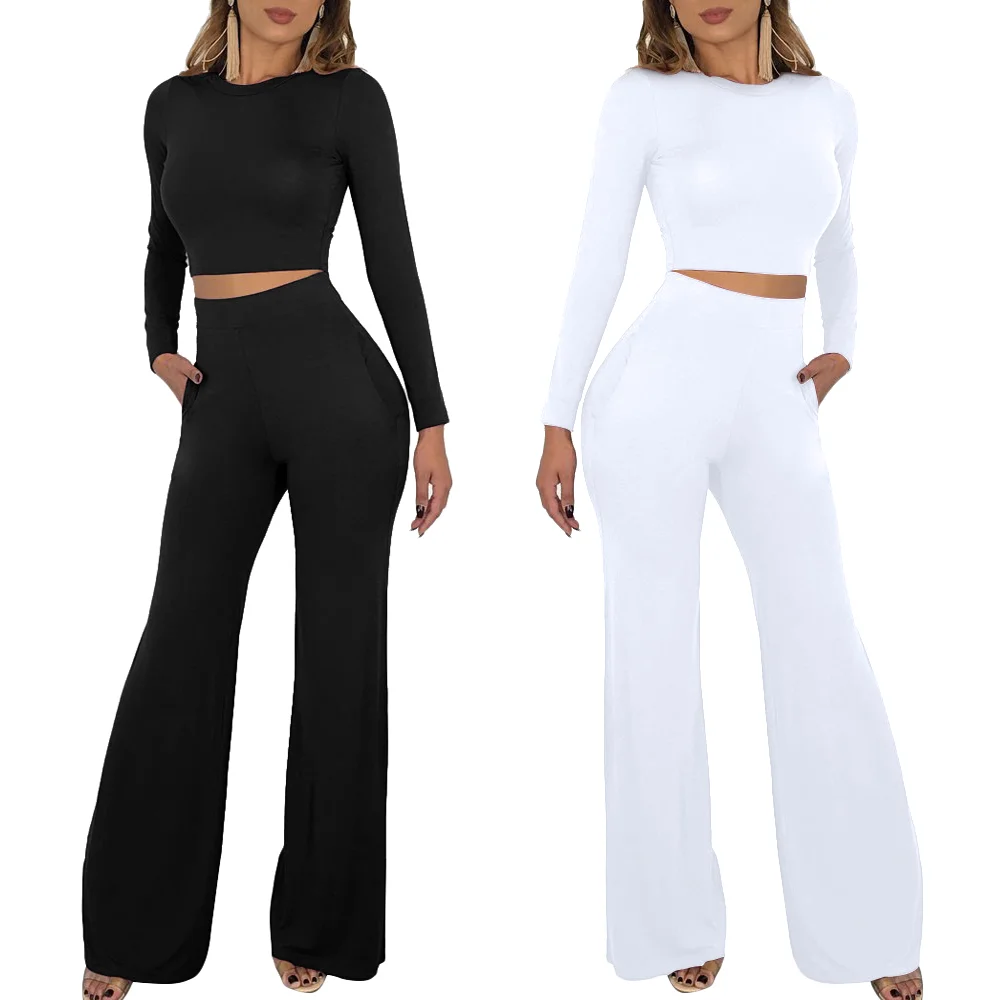 2355 long top flared leg pants two pieces set winter jumpsuits for women, Balck white
2355 long top flared leg pants two pieces set winter jumpsuits for women, Balck white