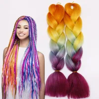 

Easy jumbo crochet braid hair expression attachment wholesale synthetic ombre braiding hair braids pre stretched x-pression hair