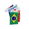 Mini Paper Flags Custom Polyester Held Stick Held Hand Waving Flag With Pole