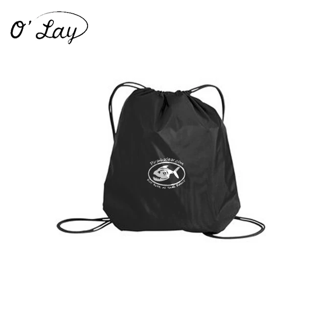 cheap promotional products one color printed drawstring backpack