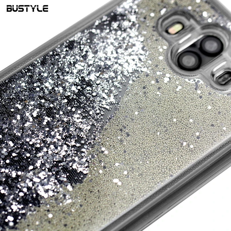 moq 50 liquid glitter soft tpu cell phone case for huawei p10
