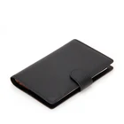 Wallet Black RFID Travel Wallet Black Leather Bifold Passport Holder Cover