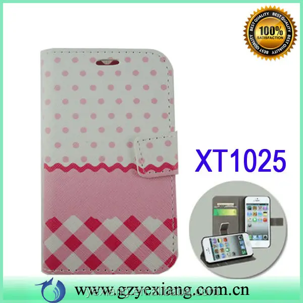 Yexiang China wholesale custom cover for moto e leather flip case
