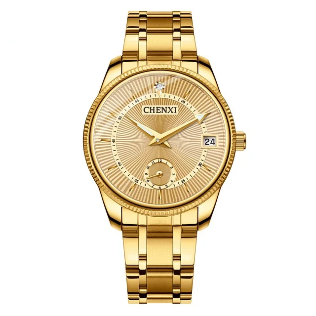 CHENXI Brand Set Women Golden Men Fashion Sport Quartz Watches Ladies Full Steel Business Waterproof Clock Relogio Masculino, 3 colors
CHENXI Brand Set Women Golden Men Fashion Sport Quartz Watches Ladies Full Steel Business Waterproof Clock Relogio Masculino, 3 colors