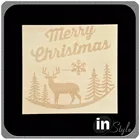 Wood Wooden Christmas Tree Decorationshape Wooden Veneer Embellishments Art Crafts