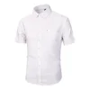 Summer White Casual Half Sleeve Formal Shirts for Men