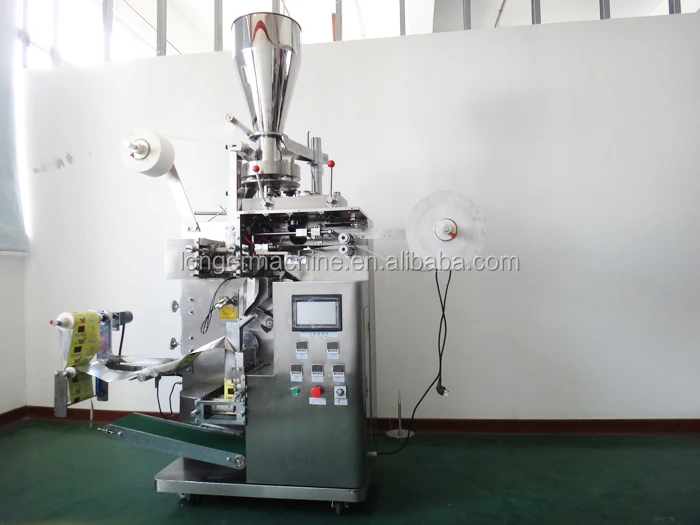 Automatic Coffee Sachet Filling Packaging Equipment Making Small Bag Tea Packing Machine Price With Filter Papers Tag And String