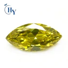 hight quality brilliant cut 3x6 mm olive green marquise shape cubic zirconia stone