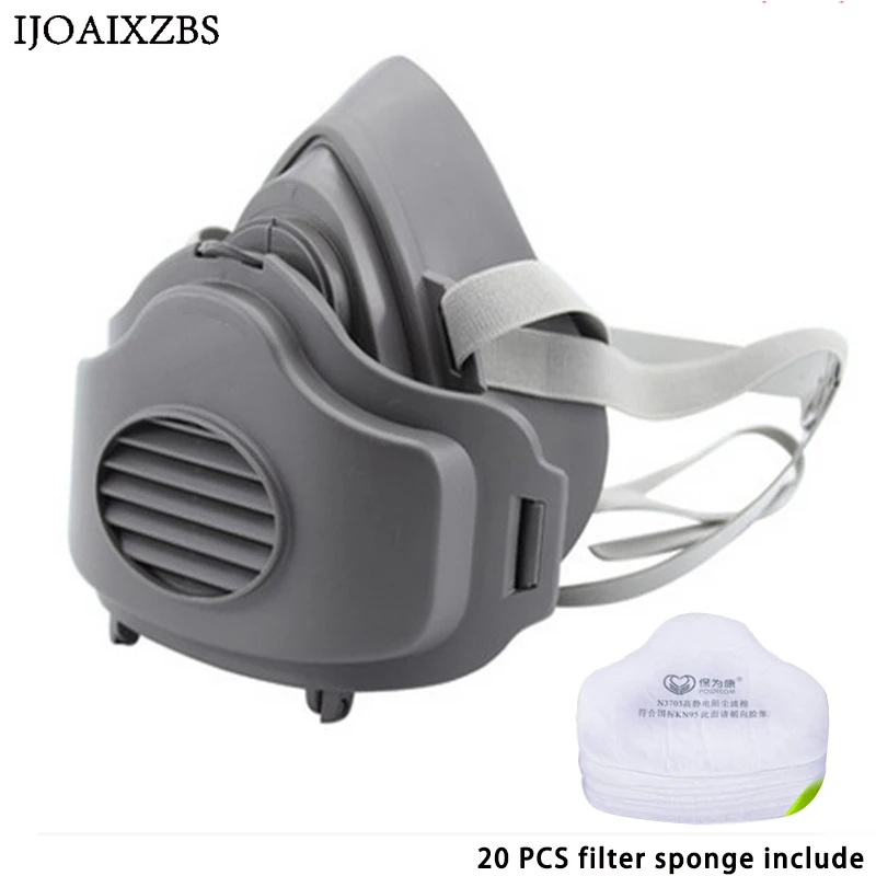 3M-3200-10pc3701CN-Filter-cotton-Half-Face-GAS-Mask-Respirator-Safety-Protective-Face-Mask-Anti-Dust